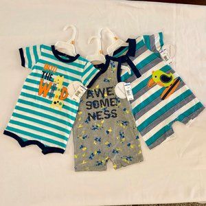 Koala Baby 3 Baby Boy Summer Rompers